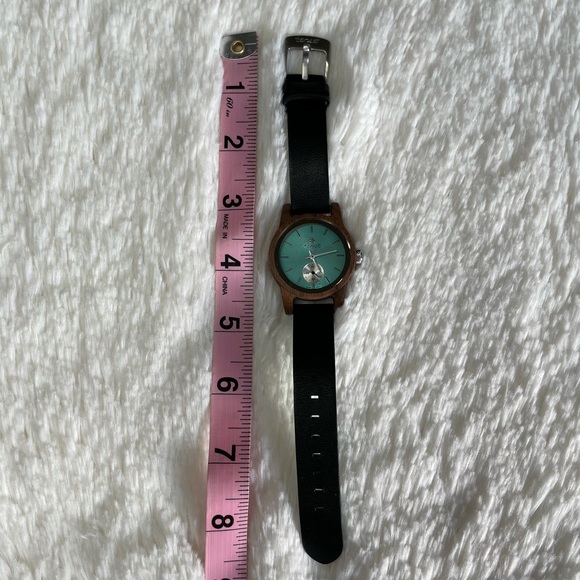 Tense Walnut Watch & Wood Box NIB Leather NWT - Picture 13 of 13